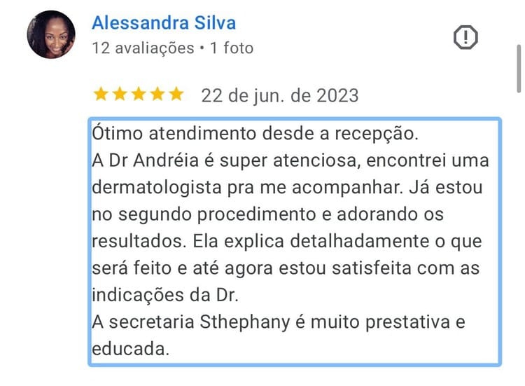 Depoimento de cliente