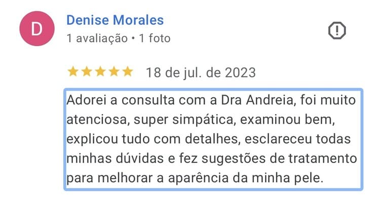 Depoimento de cliente