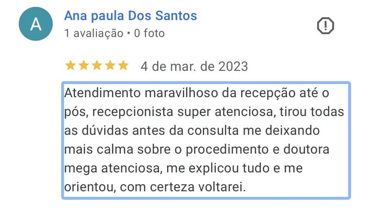 Depoimento de cliente